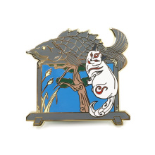 Free samples free design and production of high quality low - priced cute character pin hard enamel